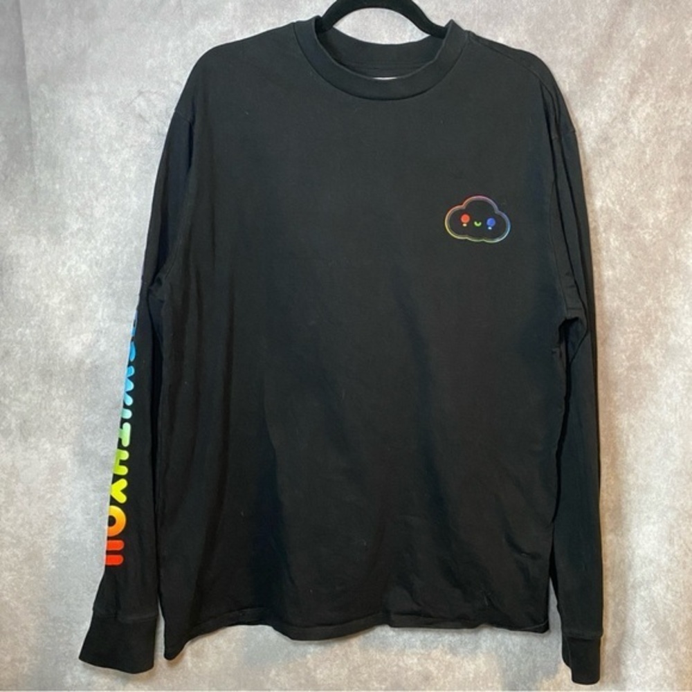 Guess Shirt Mens Large Black Long Sleeve Friends With You Urban Outfitters